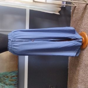 Wide leg Chambray pants